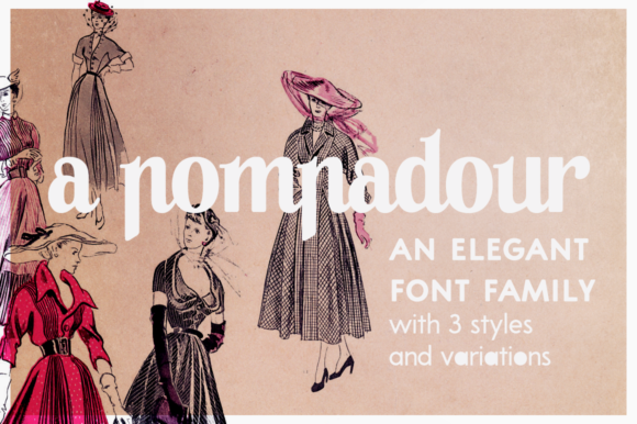 A Pompadour: A Timeless Serif Font for Polished Branding