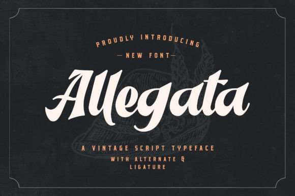 Allegata: A Vintage Script Font That Anchors Editorial Mood