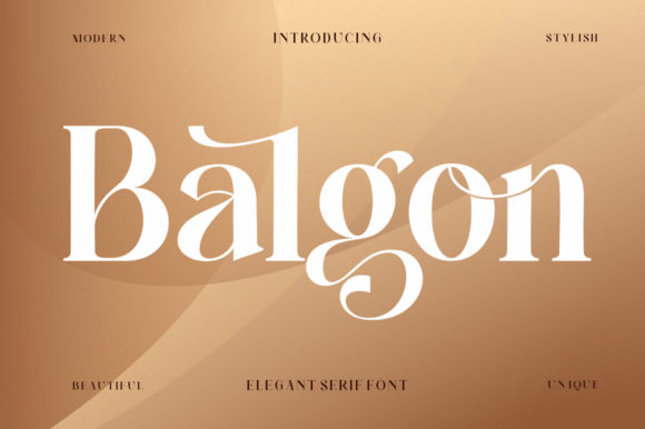Balgon: A Bold, Retro Serif Font for Distinctive Branding