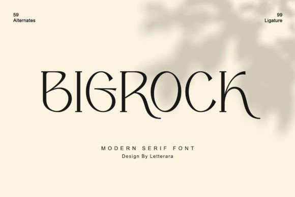 Bigrock: A Serif That Anchors, Not Just Adorns