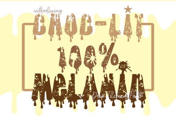 Choc-lit 100 Melanin: A Retro Decorative Font for Bold Digital Identity