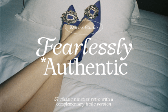 Fearlessly Authentic: A Retro Serif Font That Works in Real Campaigns