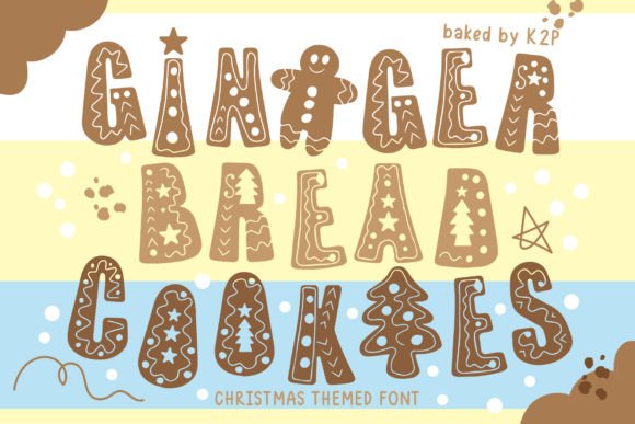 Gingerbread Cookies Font: A Playful, Retro Display Typeface for Handmade Brands