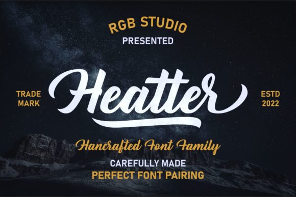 Heatter: A Retro Script Font That Elevates Digital Branding