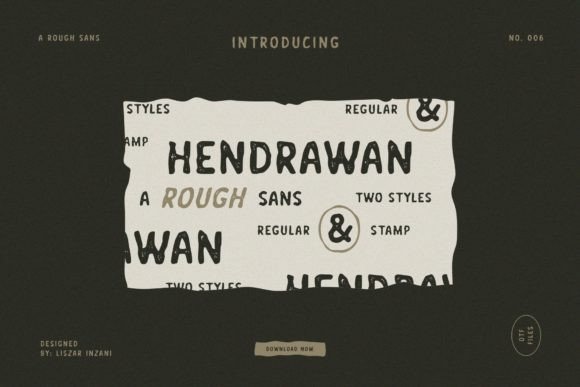 Hendrawan: A Vintage Sans Serif That Feels Like Home