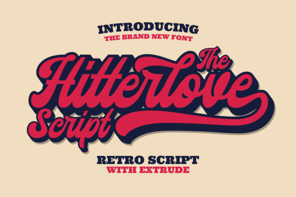 Hitterlove: A Retro Script Font for Editorial Impact