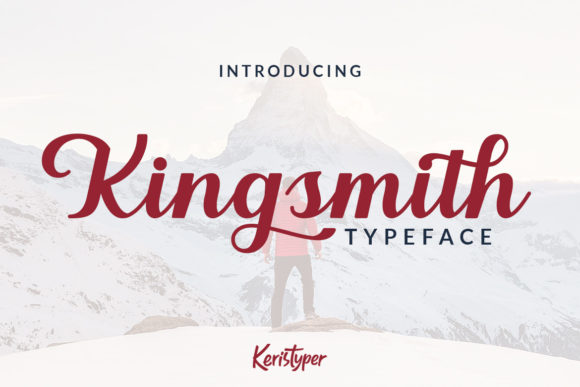 Kingsmith Script Font for Handmade Brands
