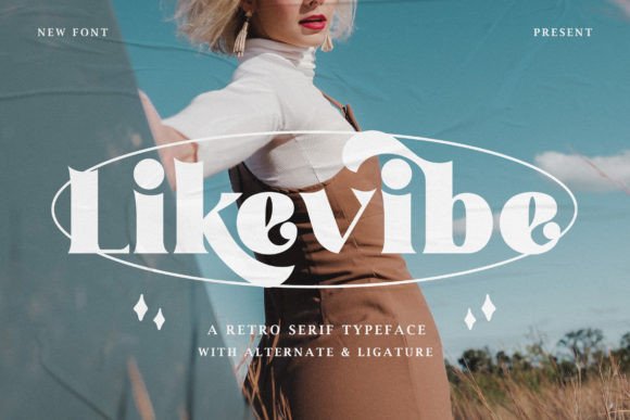 Lik evibe: A Joyful Serif Font for Digital Branding