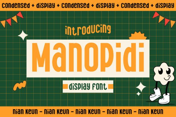 Manopidi: A Bold, Condensed Sans Serif for Campaign Headlines