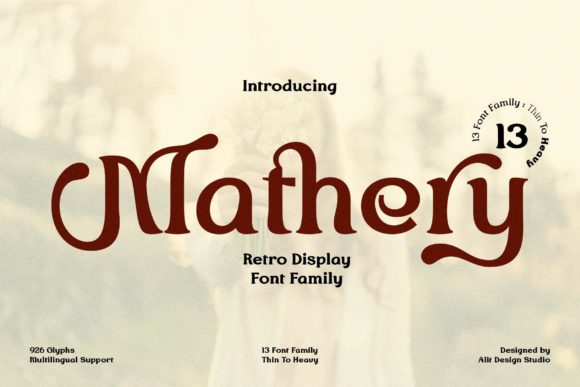 Mathery: A Retro Serif Font That Just Works