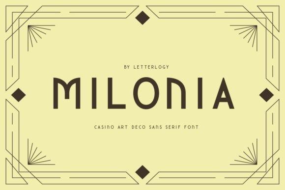 Milonia: A Serif-Free Art Deco Font That Anchors Editorial Calm