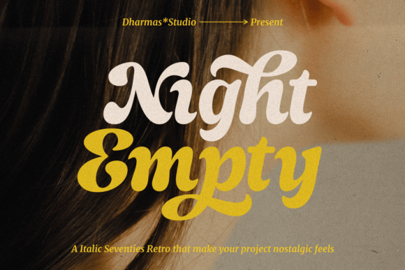 Night Empty: A Vintage Serif Font for Digital Design
