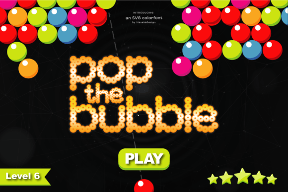 Pop the Bubble: A Playful Display Font for Editorial Design
