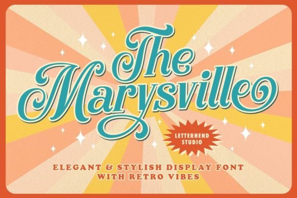 The Marysville: A Retro Script Font That Elevates Real Branding