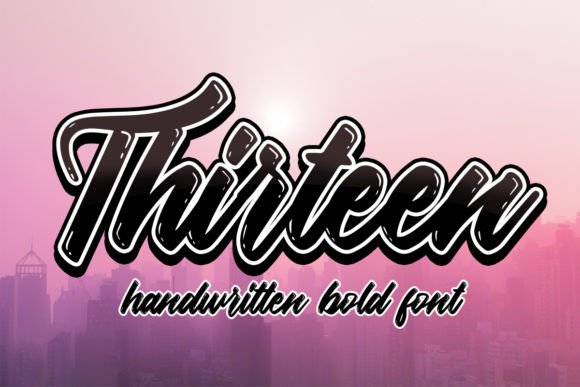 Thirteen: A Handwritten Font That Feels Like Your Best Creative Instinct