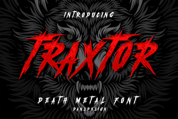 Traxtor: A Bold Blackletter Font for Handmade Branding